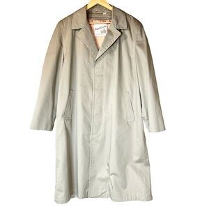 Royal Castle Tan Grey Removable Lining Trench Coat Women's Size 46R